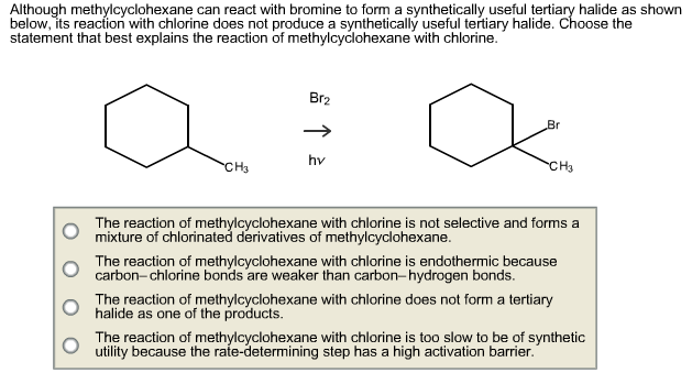 Methylcyclohexane. Орто нитрокумол ch3br. State one use of Chlorine structure. I2 br2 реакция