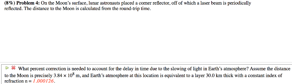 8 Problem 4 On The Moon S Surface Lunar Chegg 