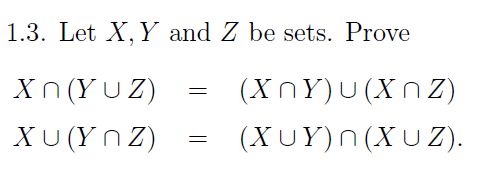 Solved Let X Y And Z Be Sets Prove X Intersection Y Un Chegg Com