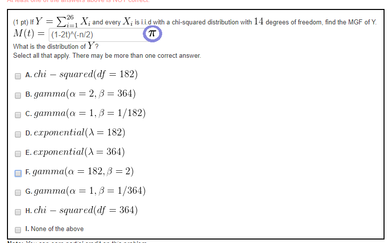 Solved 26 V 1 Pt If Y I Xi And Every M T 1 21 N 2 Chegg Com