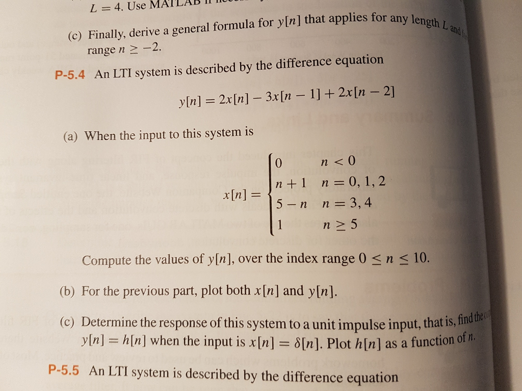 Solved An Lti System Is Described By The Difference Equat Chegg Com