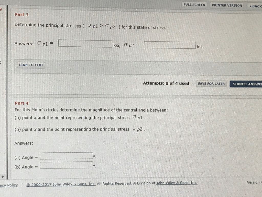 Question: Philpot, Mechanics of Materials, 3e Mechani ractice Assignment  Gradebook gnment 図correct Conside.