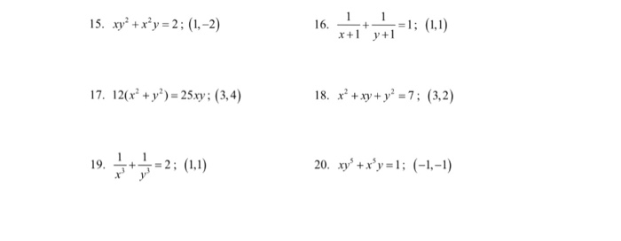 Xy 2 X 2y 2 1 2 1 X 1 1 Y 1 1 1 Chegg Com