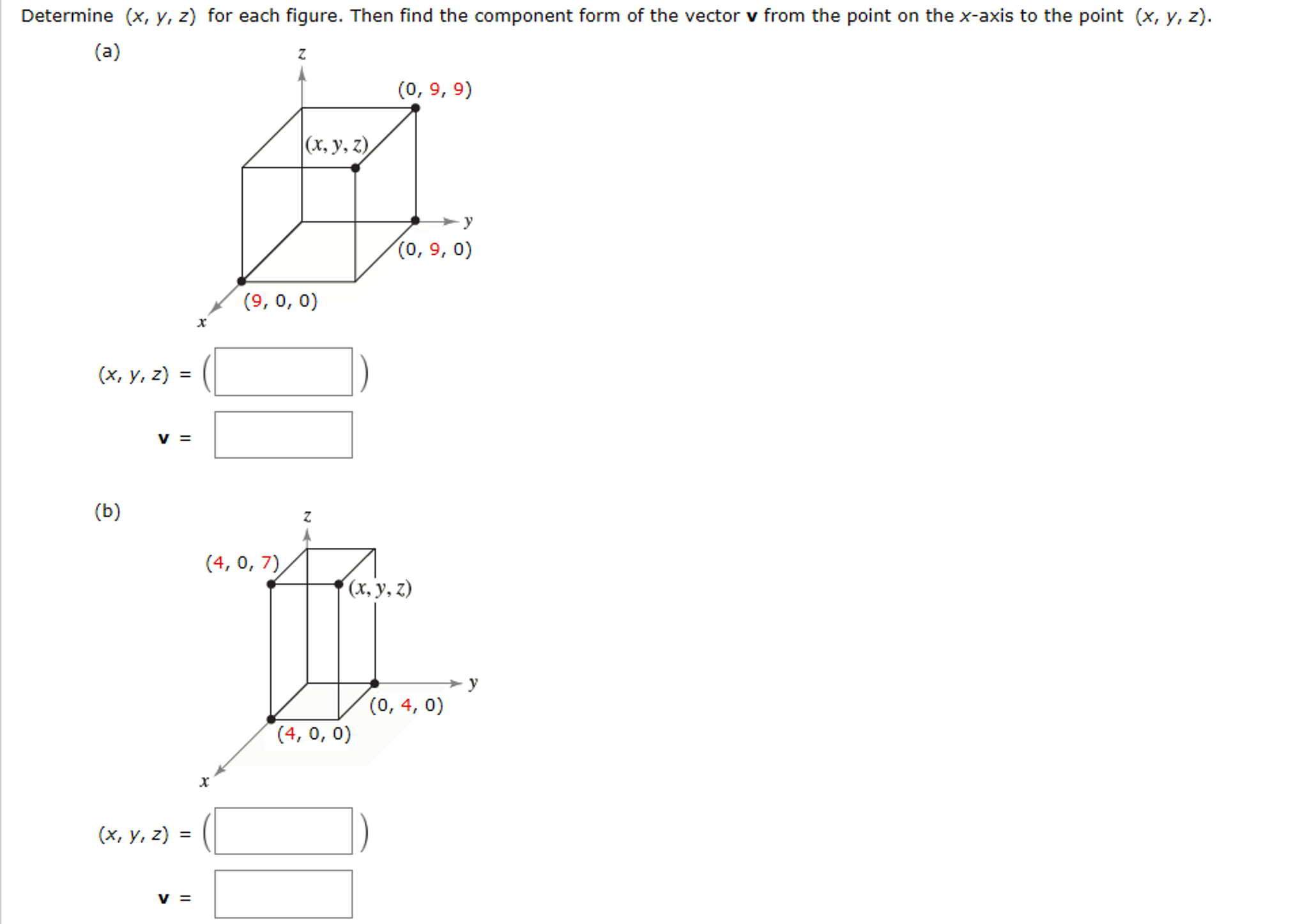 Solved Determine X Y Z For Each Figure Then Find The Chegg Com