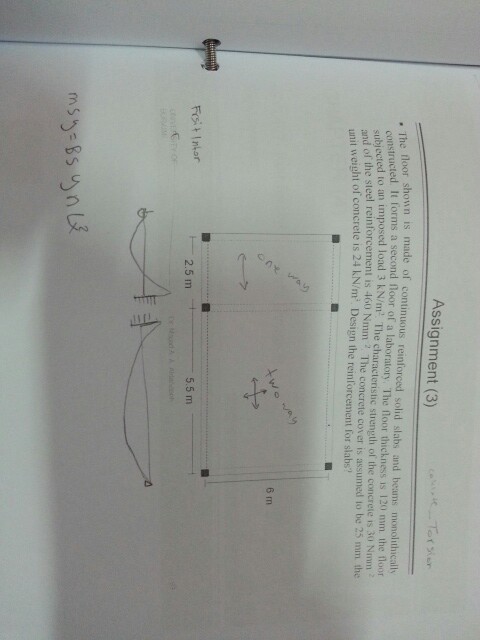 Solved Assignment 3 He Floor Shown Is Made Of Continuou