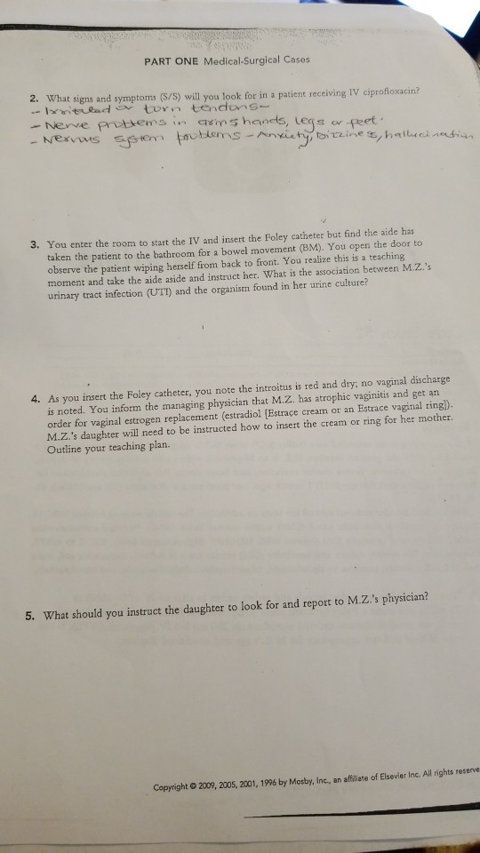 Genitourinary disorders case study 52 answers image