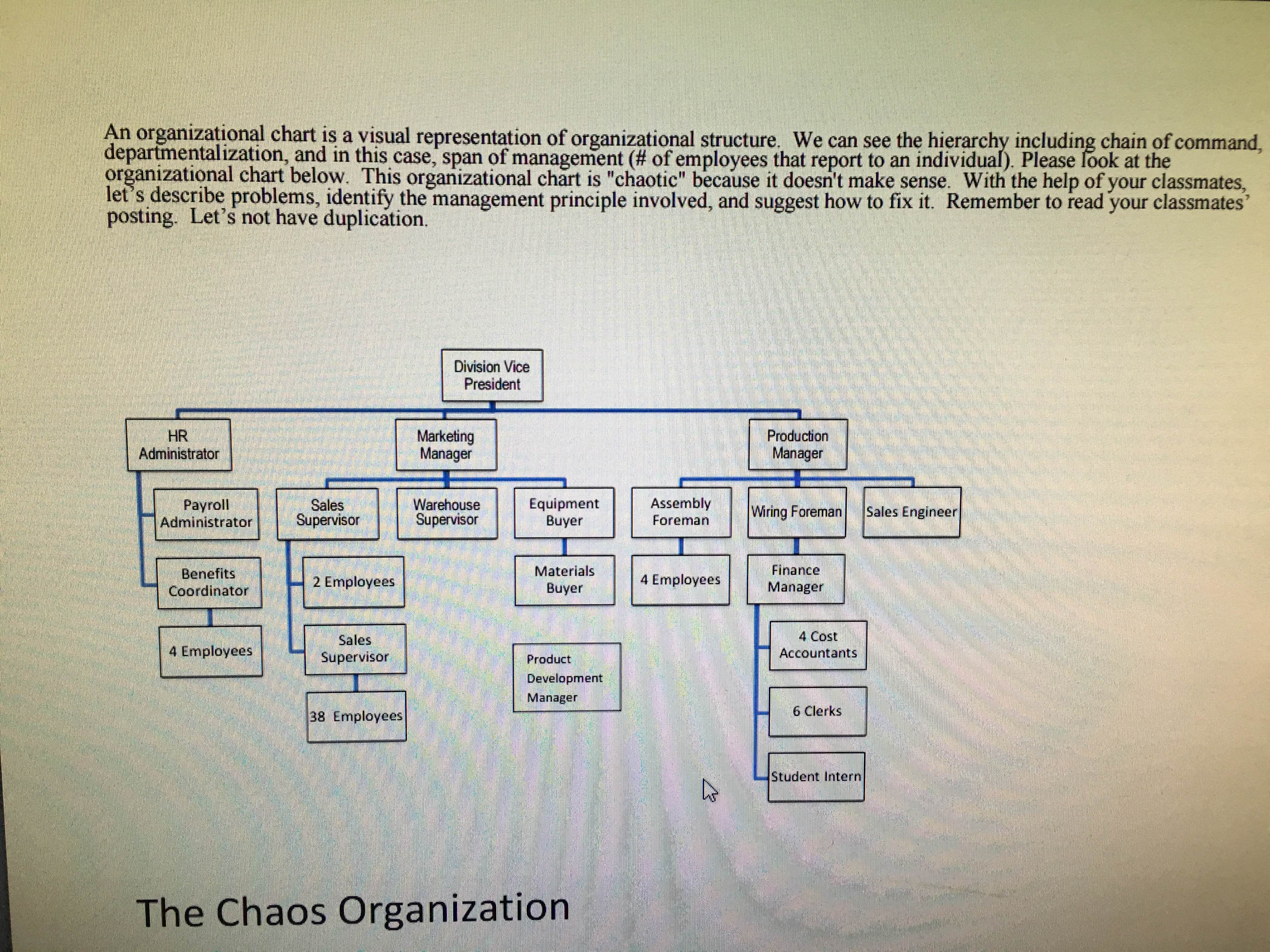 Visual Organization Chart