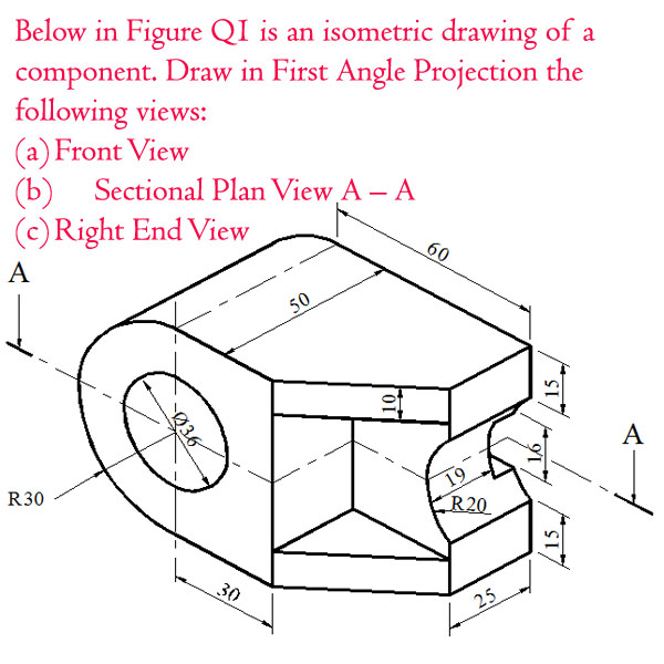 Isometric Drawing Exercise | Autocad Paper Engineering