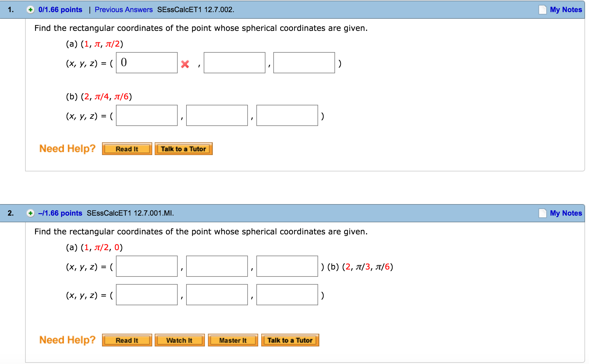 Find The Rectangular Coordinates Of The Point Whose Chegg Com