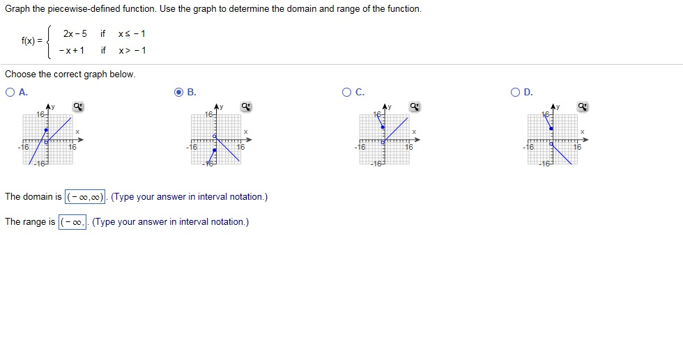 Graph The Piecewise Defined Function Use The Graph Chegg Com