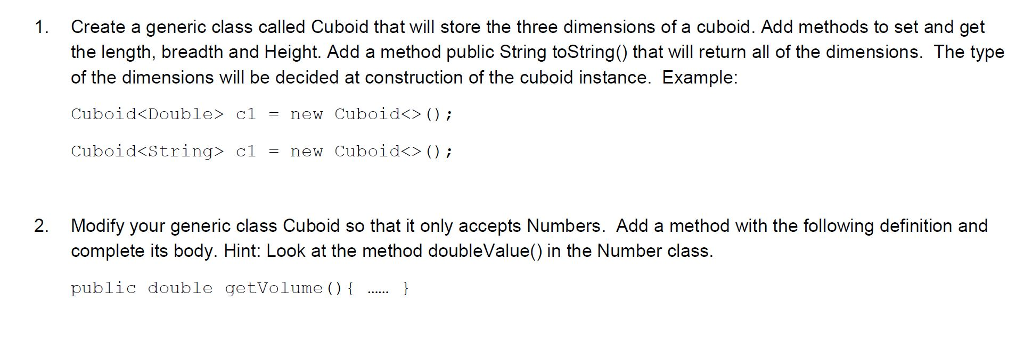 Solved Java Programming 2 3 Generics Practice Activities Chegg Com