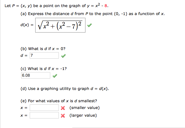 Solved Let P X Y Be A Point On The Graph Of Y X 2 Chegg Com