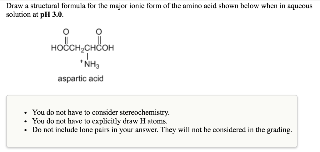 structural formula of aspartic acid