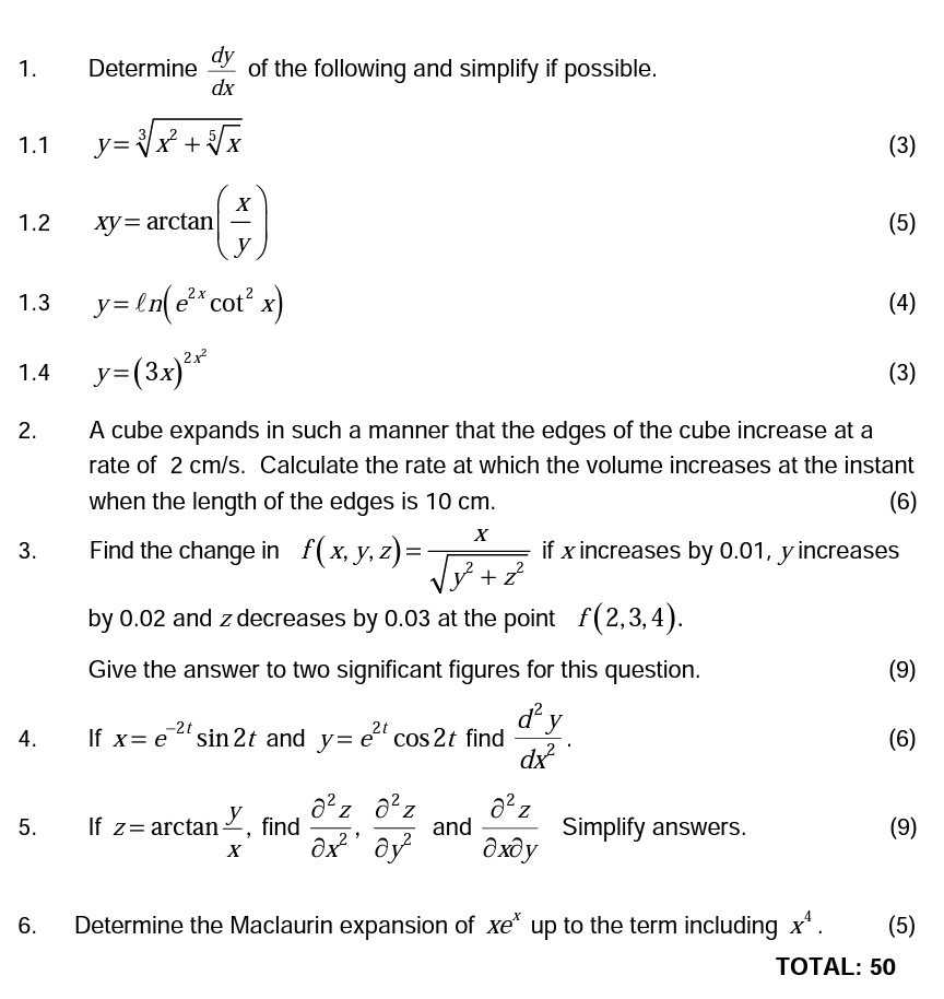 Solved Dy 1 Determine Of The Following And Simplify If P Chegg Com