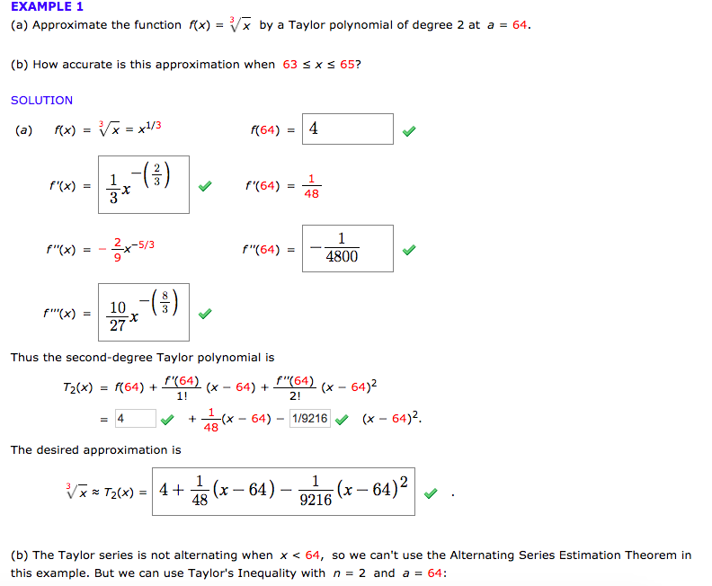 Solved B The Taylor Series Is Not Alternating When X Chegg Com