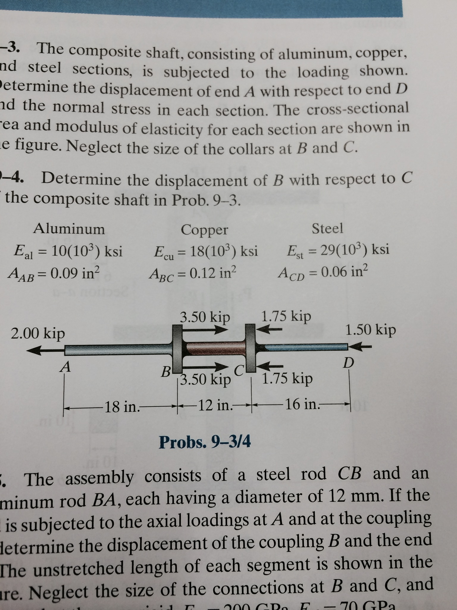 Determine The Displacement Of B With Respect To C Of Chegg 