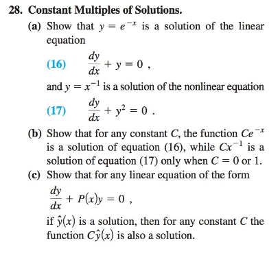 Constant Multiples Of Solutions A Show That Y Chegg Com