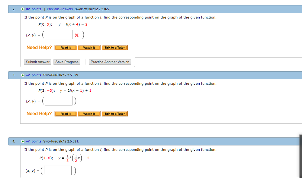 Solved If The Point P Is On The Graph Of A Function F Fi Chegg Com