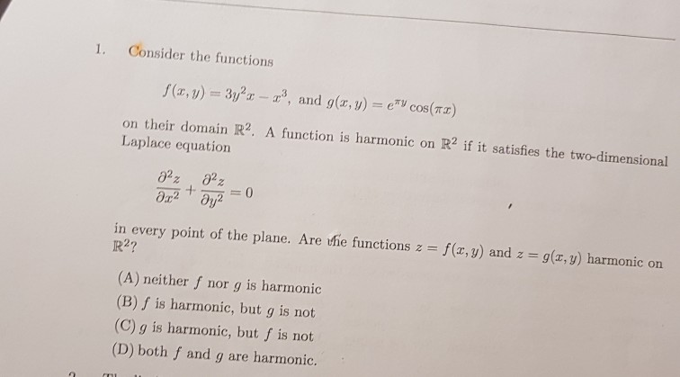 Solved 1 Consider The Functions F X V 31 2r R3 And Chegg Com