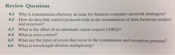 What Is Transmission >> Solved Review Questions 6 1 6 2 Why Is Transmission Effic What Is Transmission >> Solved Review Questions 6 1 6 2 Why Is Transmission Effic