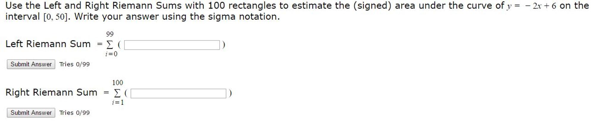 Left and right riemann sums image