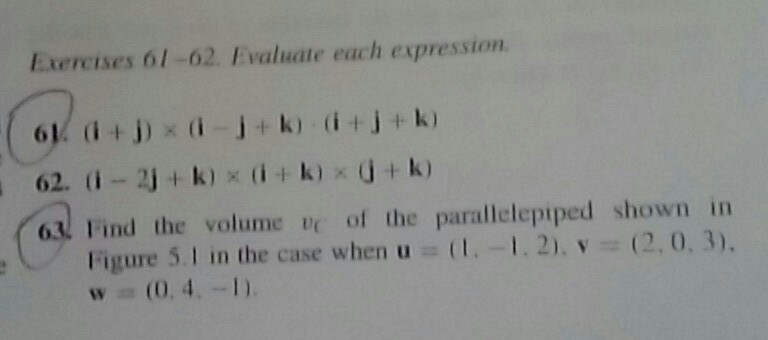 Solved Evaluate Each Expression I J Times I J K Chegg Com