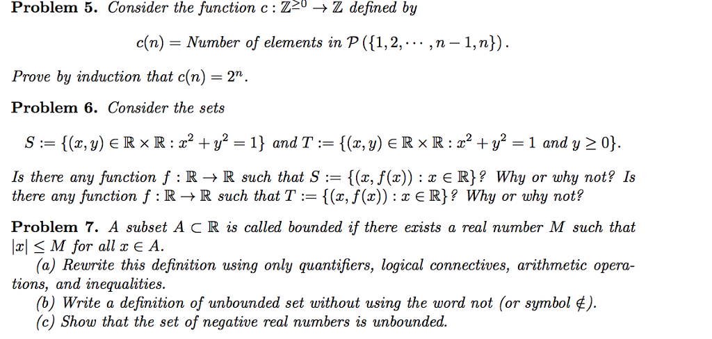 Solved Problem 5 Consider The Function C Z Z Defi Chegg Com