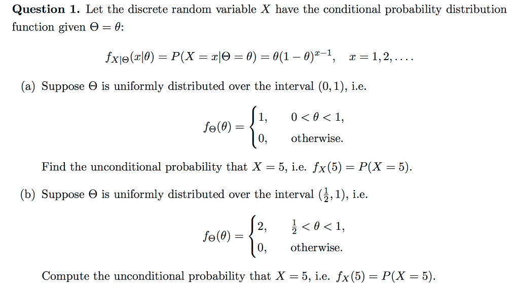 Solved Let The Discrete Random Variable X Have The Condit Chegg Com