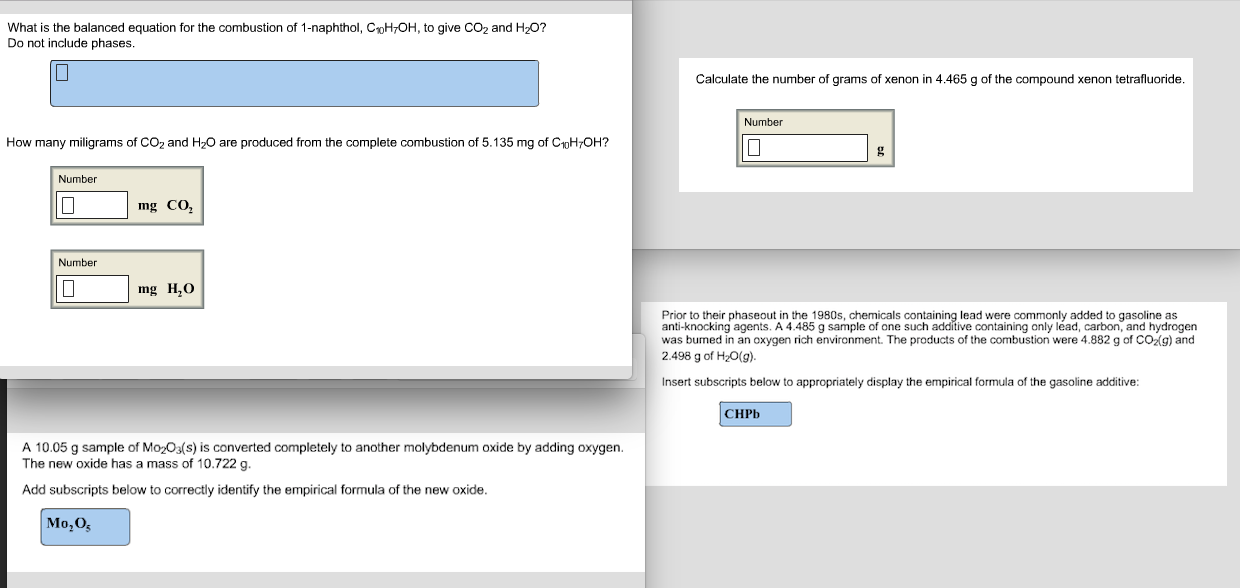 Solved What Is The Balanced Equation For The Combustion Of Chegg Com