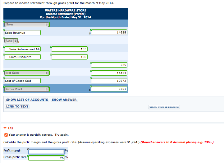 Calculate gross profit image