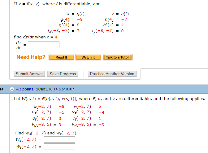 Solved If Z Fx Y Where F Is Differentiable And X Chegg Com