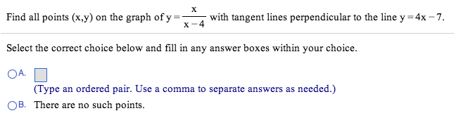 Solved Find All Points X Y On The Graph Of Y X X 4 With Chegg Com