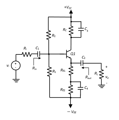 Solved For The Bjt Amplifier Circuit Given In Figure 1 I Chegg Com