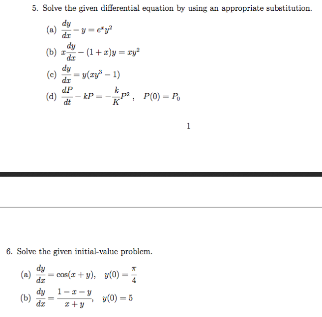 Solve The Given Differential Equation By Using An Chegg Com