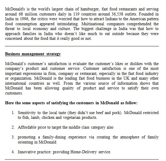 Question & Answer: • Establish Long-term Goals and Objectives o Strategy Formulation on McDonlad's Corporation... 1