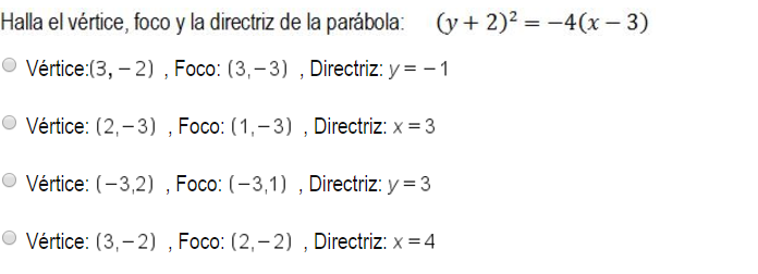 Solved Find the vertex, focus, and direction of the