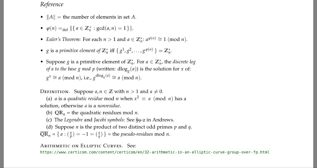 Setup P Is A Large Prime G Is A Primitive Elemen Chegg Com