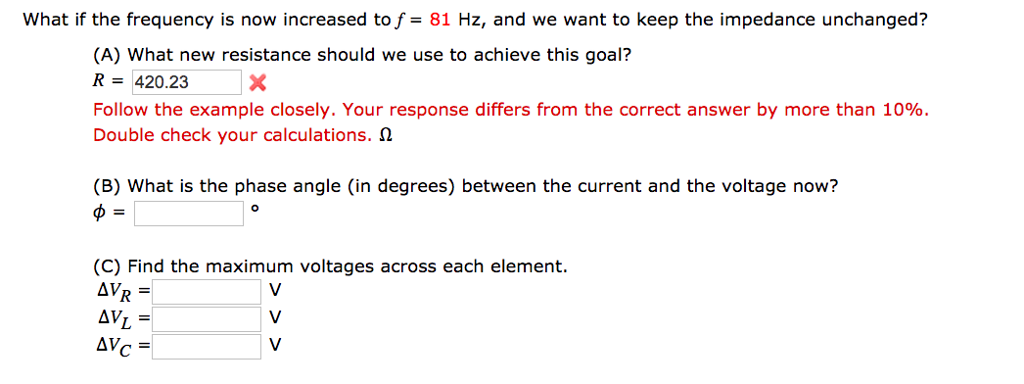 Solved A Series Rlc Circuit Has R 4 W L 1 10 H C Chegg Com