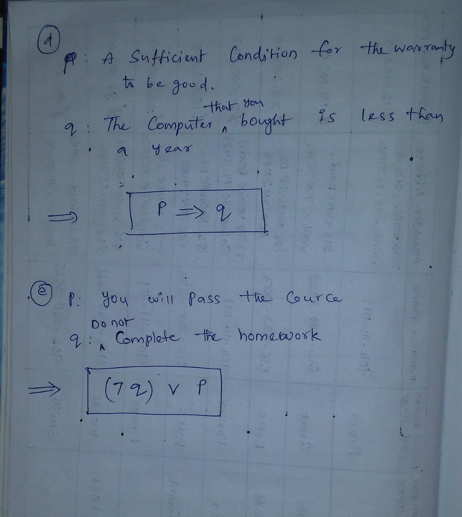 Question & Answer: Write each of the following conditional statements in the form "if p, then q" and state the corresponding converse, inver..... 2