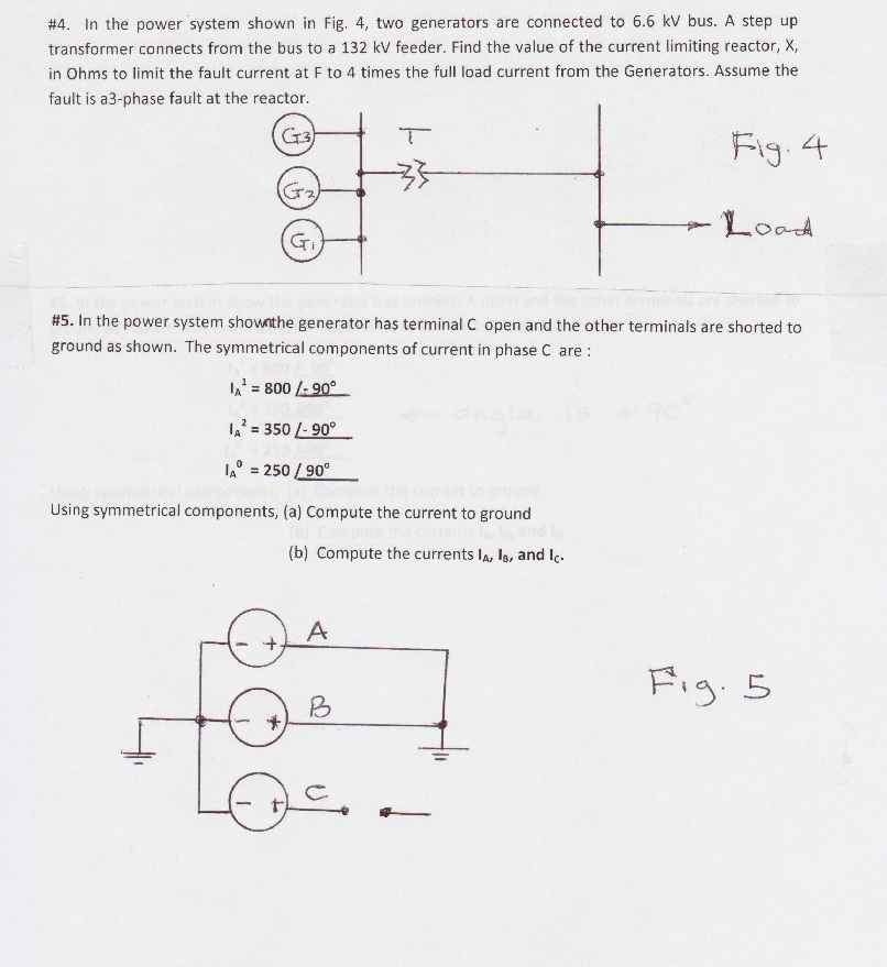 Solved 4 In The Power System Shown In Fig 4 Two Gener