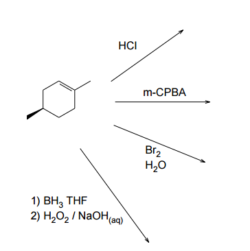 Image for 1) BH3 THF 2) H2O2 / NaOH (aq) 1) NaNH2 2) CH3CH2Br.