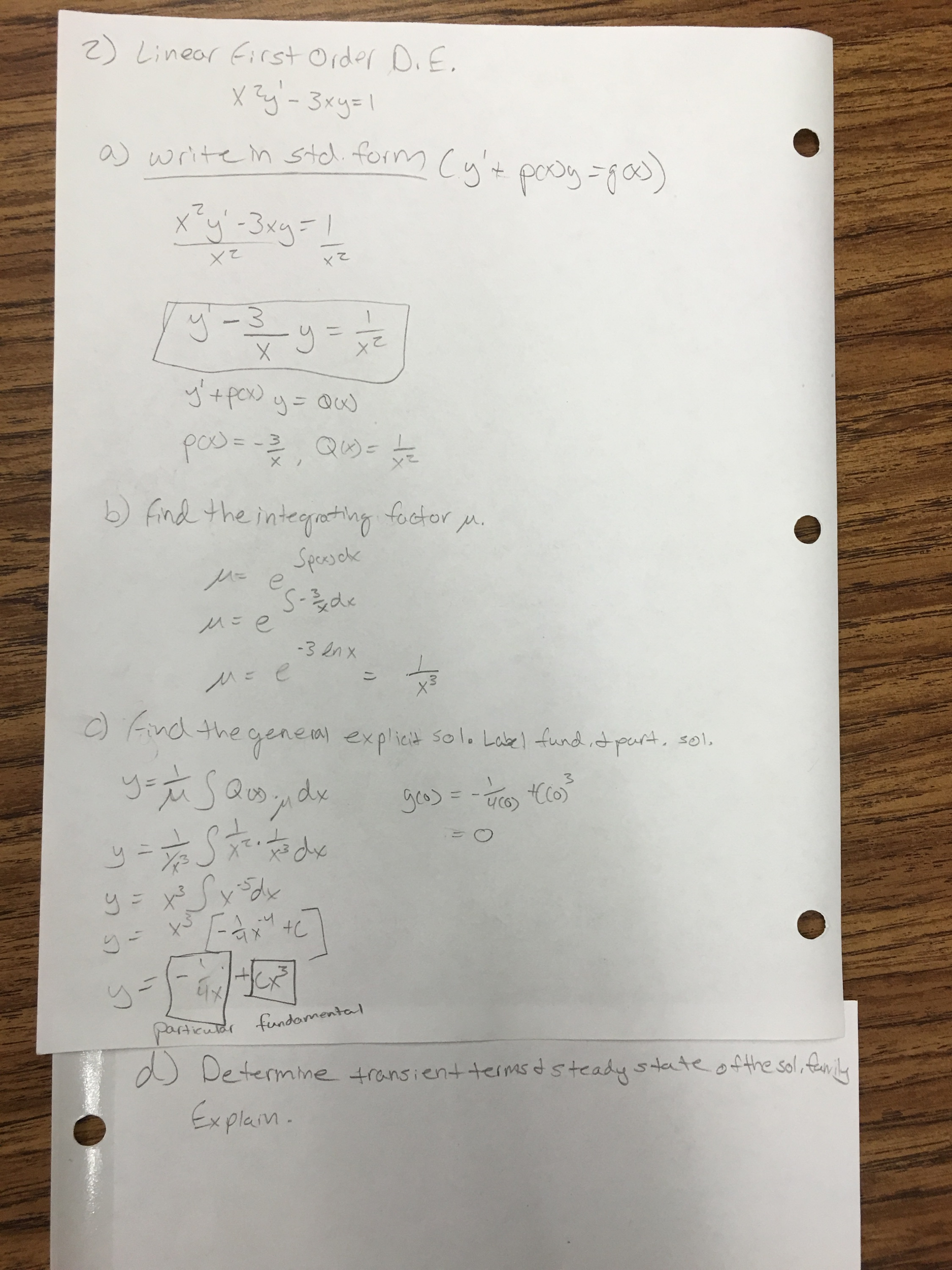 Linear First Older Due X 2y 3xy 1 Write In Stud Chegg Com