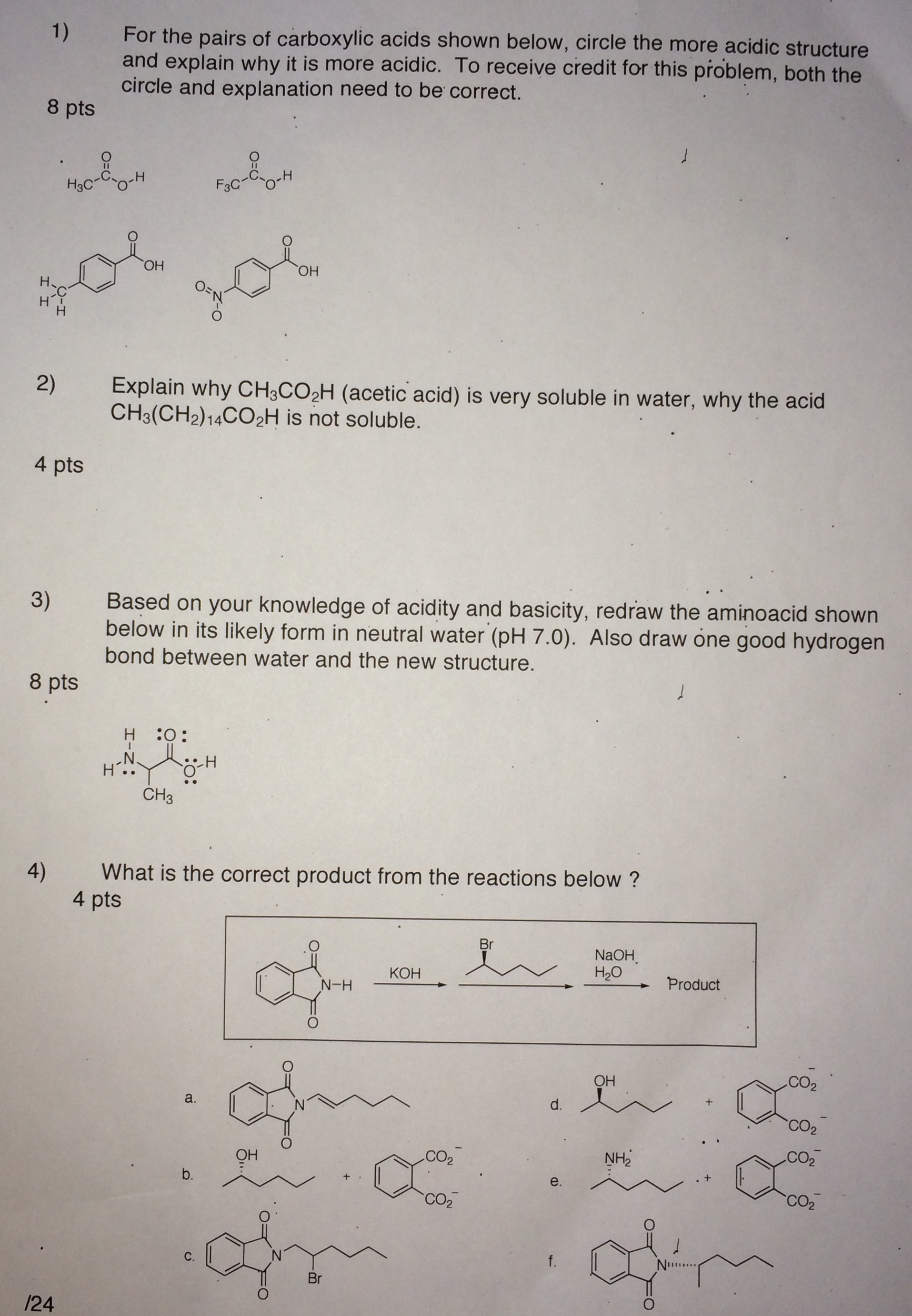 Grade 12 organic chemistry questions and answers pdf picture