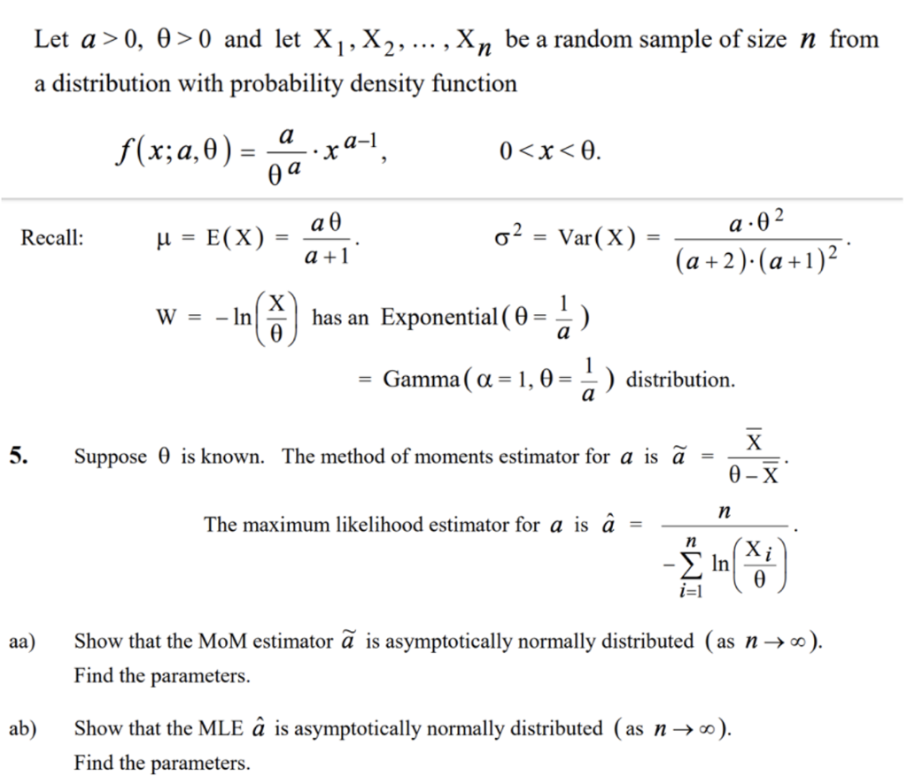 Let A 0 8 0 And Let X1 X2 X N Be A Random Chegg Com