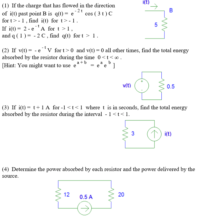 Solved If The Charge That Has Flowed In The Direction Of Chegg Com