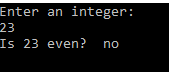 Answered! Get a copy of the is_even.cpp file by: --------------------------- // // Program to test "is_even" function.... 2