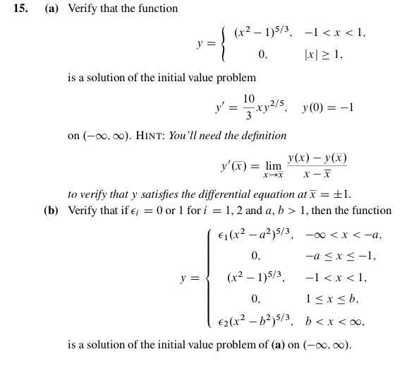 Solved Verify That The Function Y X 2 1 5 3 1 Chegg Com