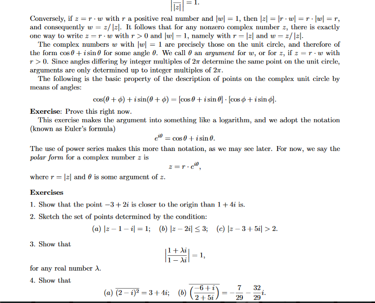 Solved Conversely If Z R Middot W With R A Positive Re