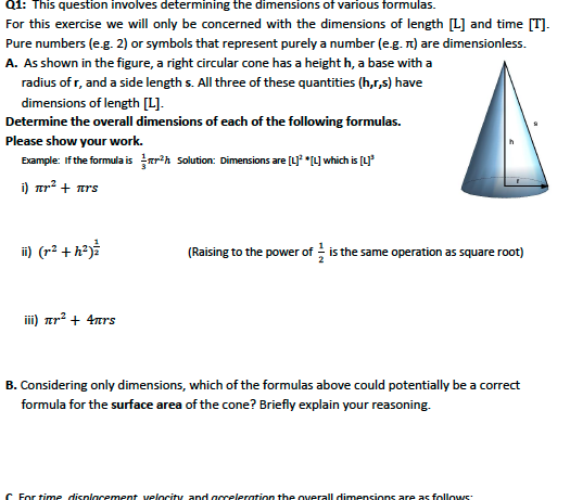 Right Circular Cone - Formulas, Examples, and Diagrams