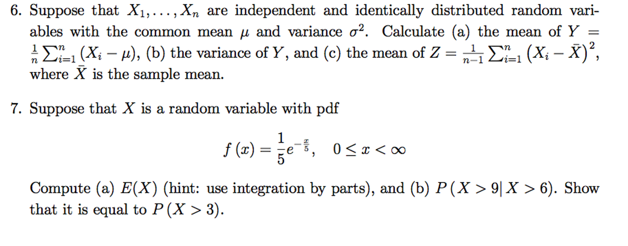 Solved Suppose That X 1 X N Are Independent And Ide Chegg Com